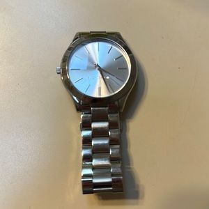 Michael Kors silver ladies watch